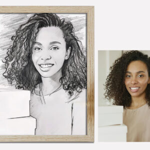 Pencil Portrait Drawing from Photo | Custom Sketch Portrait Art | Personalized Pencil Sketch | Digital Download